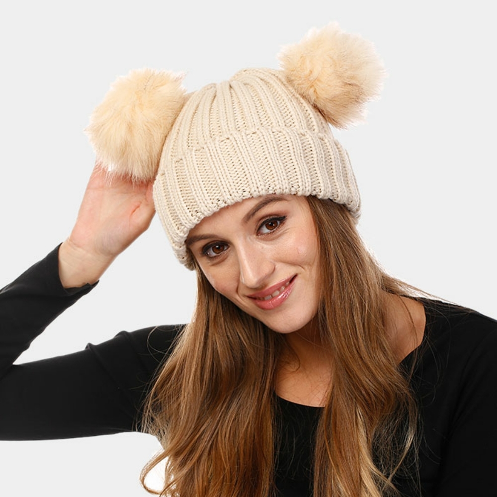 Pom Pom Beanie - Picture 3 of 4